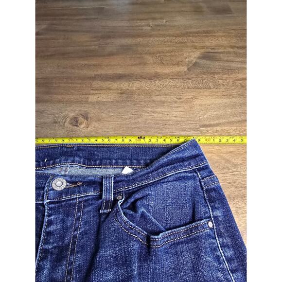 Levi's 505 Straight Leg Flap Back Pocket Denim Jean Blue 8 S/C - Picture 7 of 7